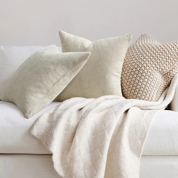 Throw Pillow Covers 20x20 Inch Soft Decorative Chenille Pillow Covers Cushion Covers (Set of 4)